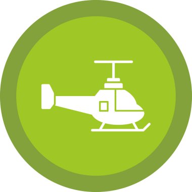 Helikopter. Web simgesi basit illüstrasyon