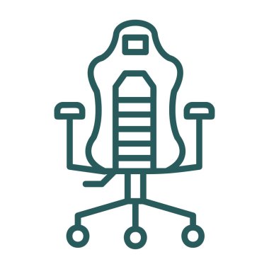 Ofis sandalyesi simgesi, taslak biçimi