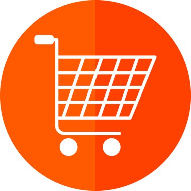Alışveriş arabası ikonu, illüstrasyon 