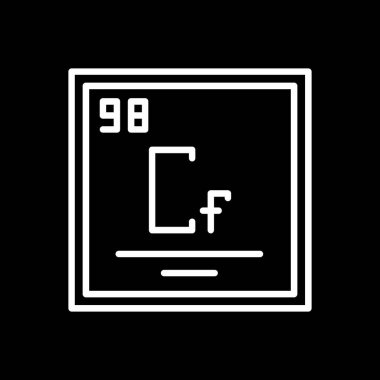 vektör basit simgesi Californiyum 