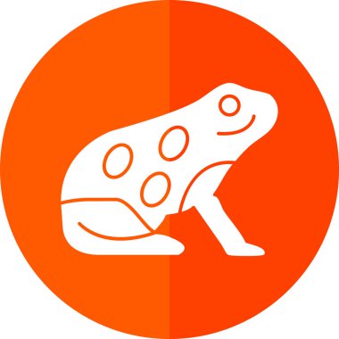 kurbağa simgesi vektör illüstrasyonu