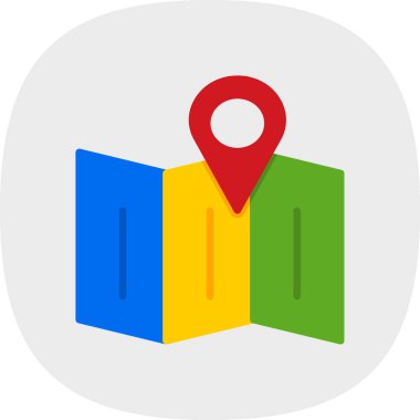 harita pin konumu simgesi düz biçimli