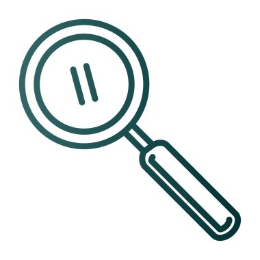 Büyütme cam simgesi vektör illüstrasyonu 