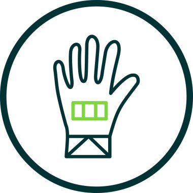 eldiven ağ ikonu vektör illüstrasyonu 