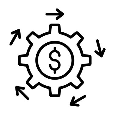 Web ve mobil uygulama tasarımınız için para simgesi, dolar logosu konsepti 