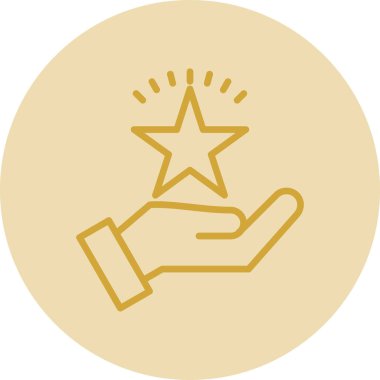 El simgesinin vektör illüstrasyonu 