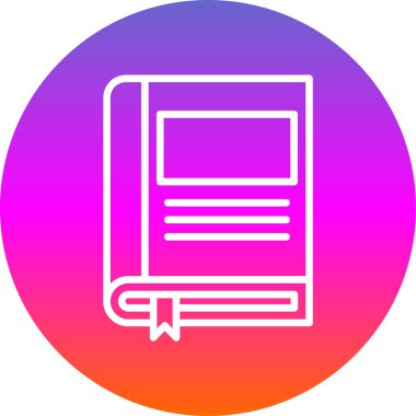 kitap simgesi, vektör illüstrasyonu basit tasarım