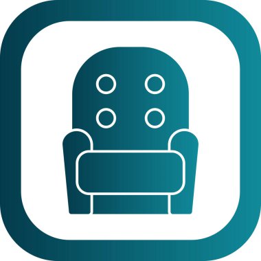 koltuk simgesi vektörü, illüstrasyon 