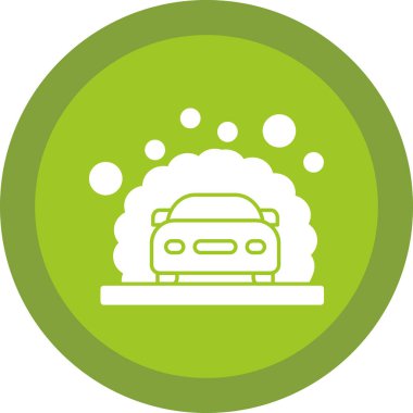 basit bir şekilde araba yıkama vektör simgesi