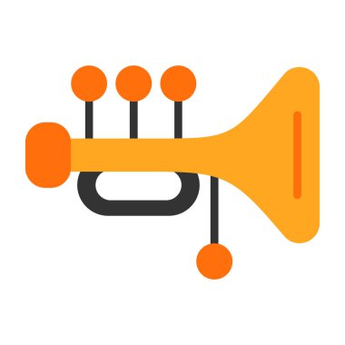 Tuba vektörü basit simgesi