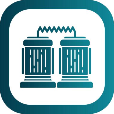 Modern oto tamir simgesinin vektör illüstrasyonu