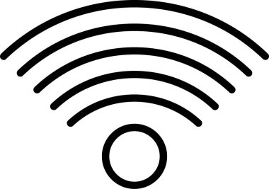 kablosuz simge, kablosuz ağ sembolü, vektör illüstrasyonu 