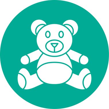 Ayı. Web simgesi basit illüstrasyon