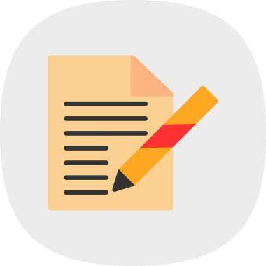 belge simgesi vektör illüstrasyonu