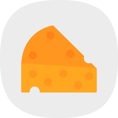 Peynir. Web simgesi basit illüstrasyon