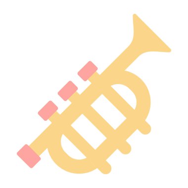 Trompet simgesinin vektör çizimi