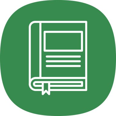kitap simgesi, vektör illüstrasyonu basit tasarım
