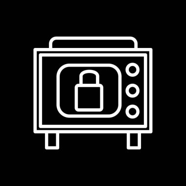 güvenlik güvenli simgesi illüstrasyonu 