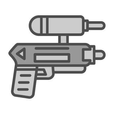 askeri tabanca ikonu vektör illüstrasyon tasarımı