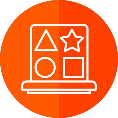 Bir yıldızın vektör illüstrasyonu