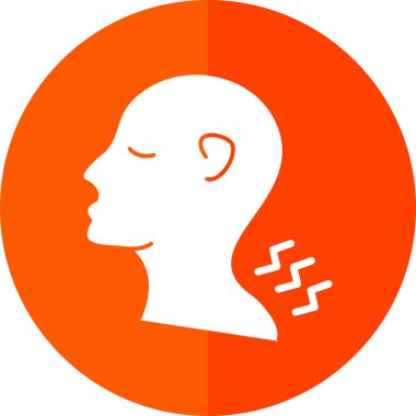 İnsan yüzü simgesinin vektör illüstrasyonu