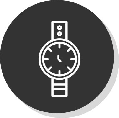 bilek watch simge vektör çizim 