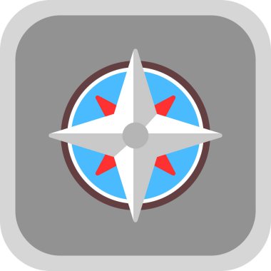 Rüzgar gülü simgesi. vektör çizim  