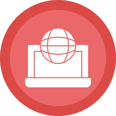 Dünya çapında simge vektör illüstrasyonu 