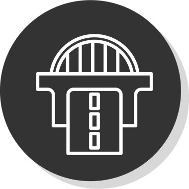 Modern yapı simgesinin vektör illüstrasyonu