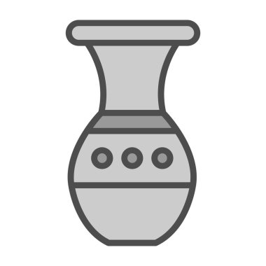 Güzel vazo simgesinin vektör illüstrasyonu             