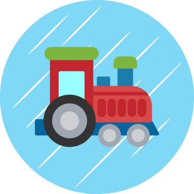 Toy train. web icon simple design