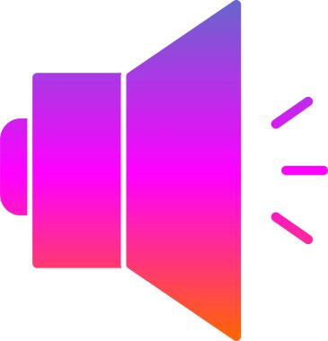 Ses simgesinin vektör illüstrasyonu 