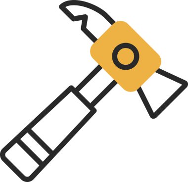 Ters çekiç. Web simgesi basit tasarım 