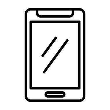Akıllı telefon simgesinin vektör illüstrasyonu 