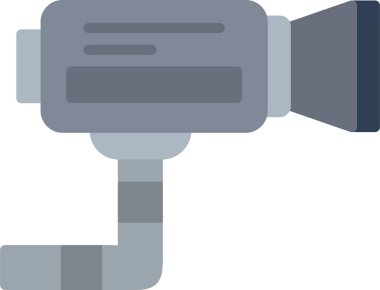 CCTV kamera simgesi, vektör illüstrasyonu