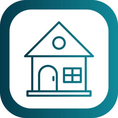 ev web simgesi, vektör illüstrasyonu 