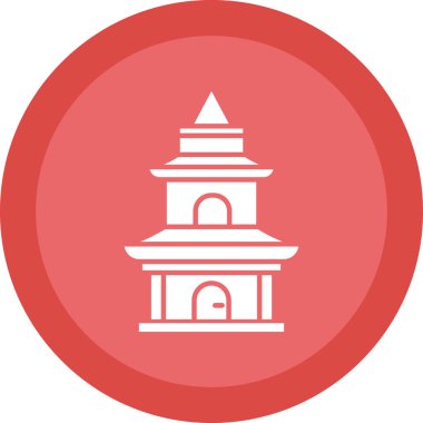 Cami simgesi vektör illüstrasyonu