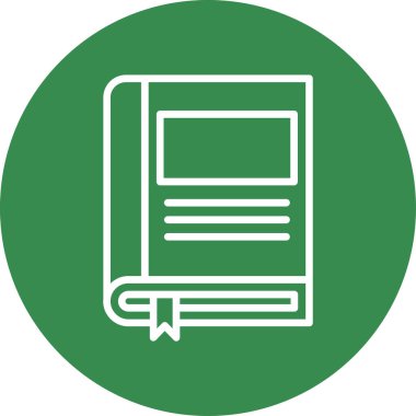 kitap simgesi, vektör illüstrasyonu basit tasarım