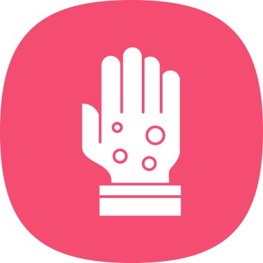 Eldiven simgesi, vektör illüstrasyonu