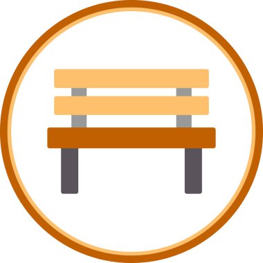 Yedek kulübesi Web simgesi basit illüstrasyon