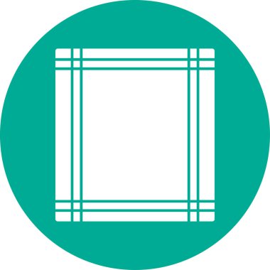 Mavi ve beyaz çerçevenin vektör çizimi