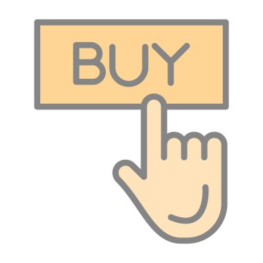 Renkli vektör simge satın