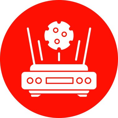 Radyo. Web simgesi basit illüstrasyon