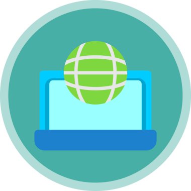 Dünya çapında simge vektör illüstrasyonu 