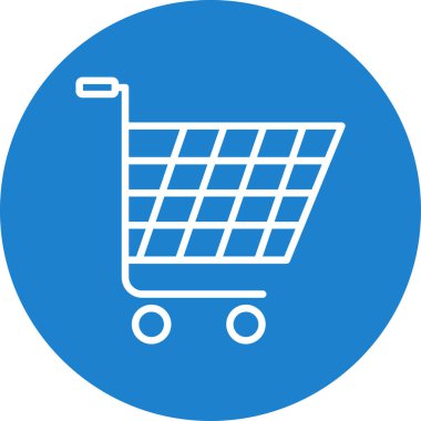 Alışveriş arabası ikonu, illüstrasyon 