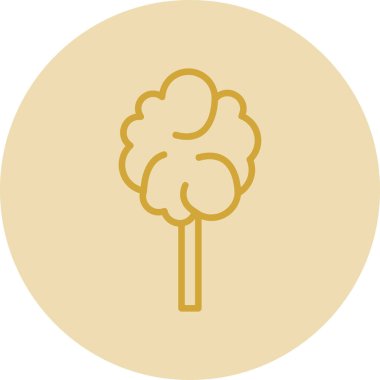 Pamuk helva ikonu, vektör illüstrasyonu 