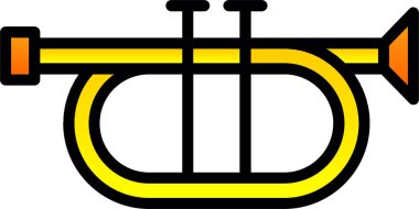 Trompet simgesinin vektör çizimi