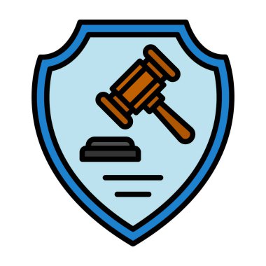 Güvenlik vektör simgesi modern basit vektör illüstrasyonu