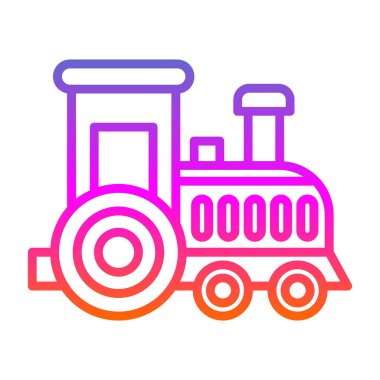 Toy train. web icon simple design