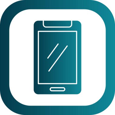 Akıllı telefon simgesinin vektör illüstrasyonu 